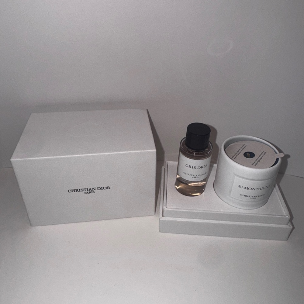 Christian Dior Gris Dior Liquid Soap and Candle Set